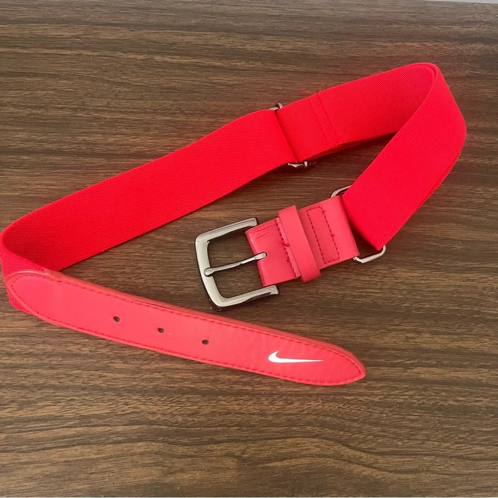 Nike Kids' Baseball Belt 3.0 in Red Adjustable Sports Athletic